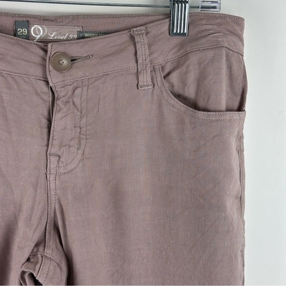 Anthropologie Level 99 Women's Linen Blend Wide Leg Pants - Picture 3 of 7